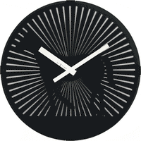 Wall clock- 30 cm - Plastic - Motion clock- 'Walking Horse'
