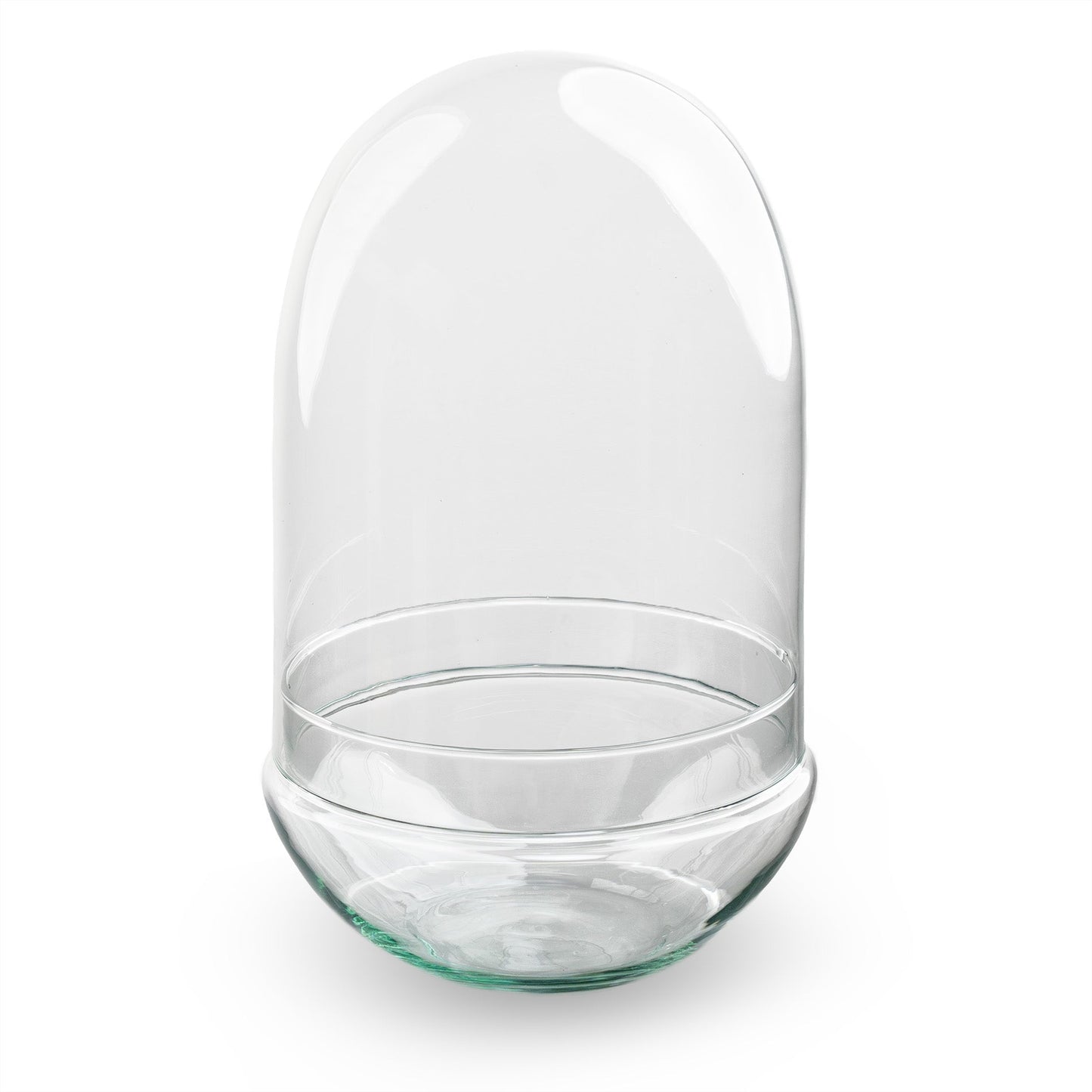 Terrarium bottle ‘Egg XL’ – Two-part glass dome – Closed terrarium Ø 17.5 cm ↑ 30 cm