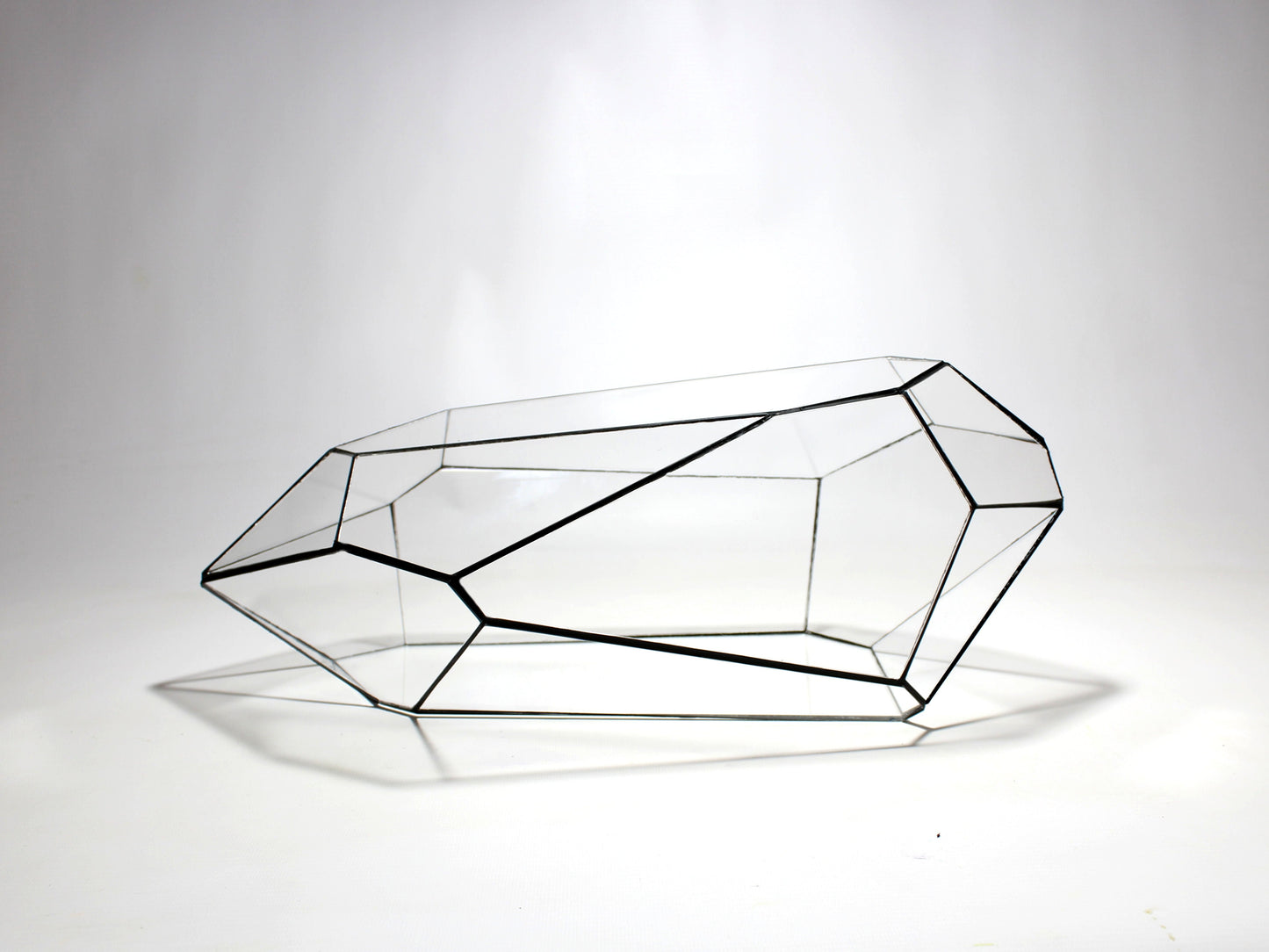 Geometric Terrarium - Nano Planter - Vivarium - ↑ 47 x 21 x17,5 cm (LxWxH) - Glass