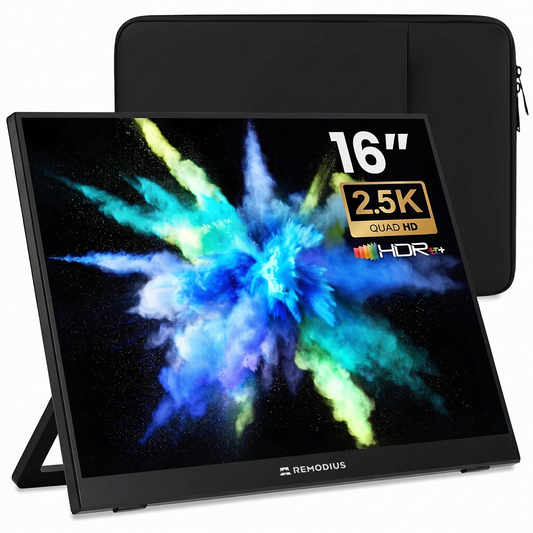 Remodius portable monitor – 16 inch – 2,5K – met sleeve
