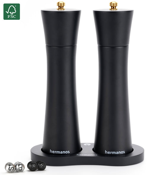 Houten pepermolen en zoutmolen hermanos met FSC-certificaat