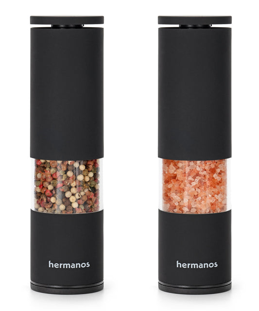 Comnox - Peper en Zoutmolen Set Handmatig Zwart - Comfort & Elegantie - Handmatige molen - 19 cm