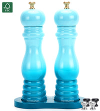 Comnox - Peper en Zoutmolen Set Rome - Luxe Blauw Hoogglans - 22 cm