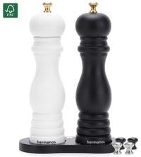Comnox - Peper en zoutmolen set Rome - Stijlvol design met acaciahout - 22 cm