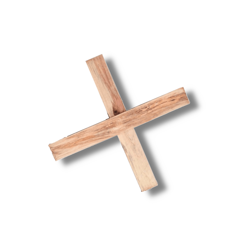 Houten kruis kerstboomstandaard