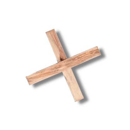 Houten kruis kerstboomstandaard