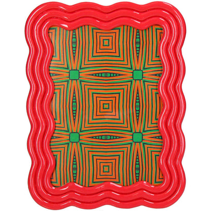 Curved Photo Frame Polyresin - Pink