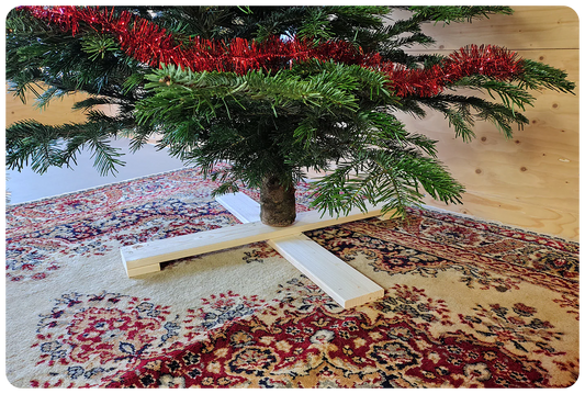 Houten kruis kerstboomstandaard