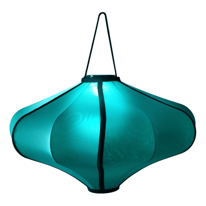 Comnox - Lumi Lamp Shade 60cm - Comfort & Elegant Sfeer - Draagbaar & Duurzaam - 60 cm Ø - Cream / Turquoise / Yellow