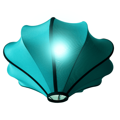 Comnox - Lumi Lamp Shade 60cm - Comfort & Elegant Sfeer - Draagbaar & Duurzaam - 60 cm Ø - Cream / Turquoise / Yellow
