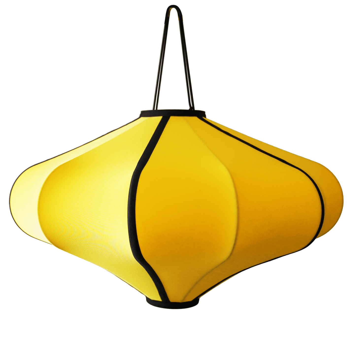 Comnox - Lumi Lamp Shade 60cm - Comfort & Elegant Sfeer - Draagbaar & Duurzaam - 60 cm Ø - Cream / Turquoise / Yellow