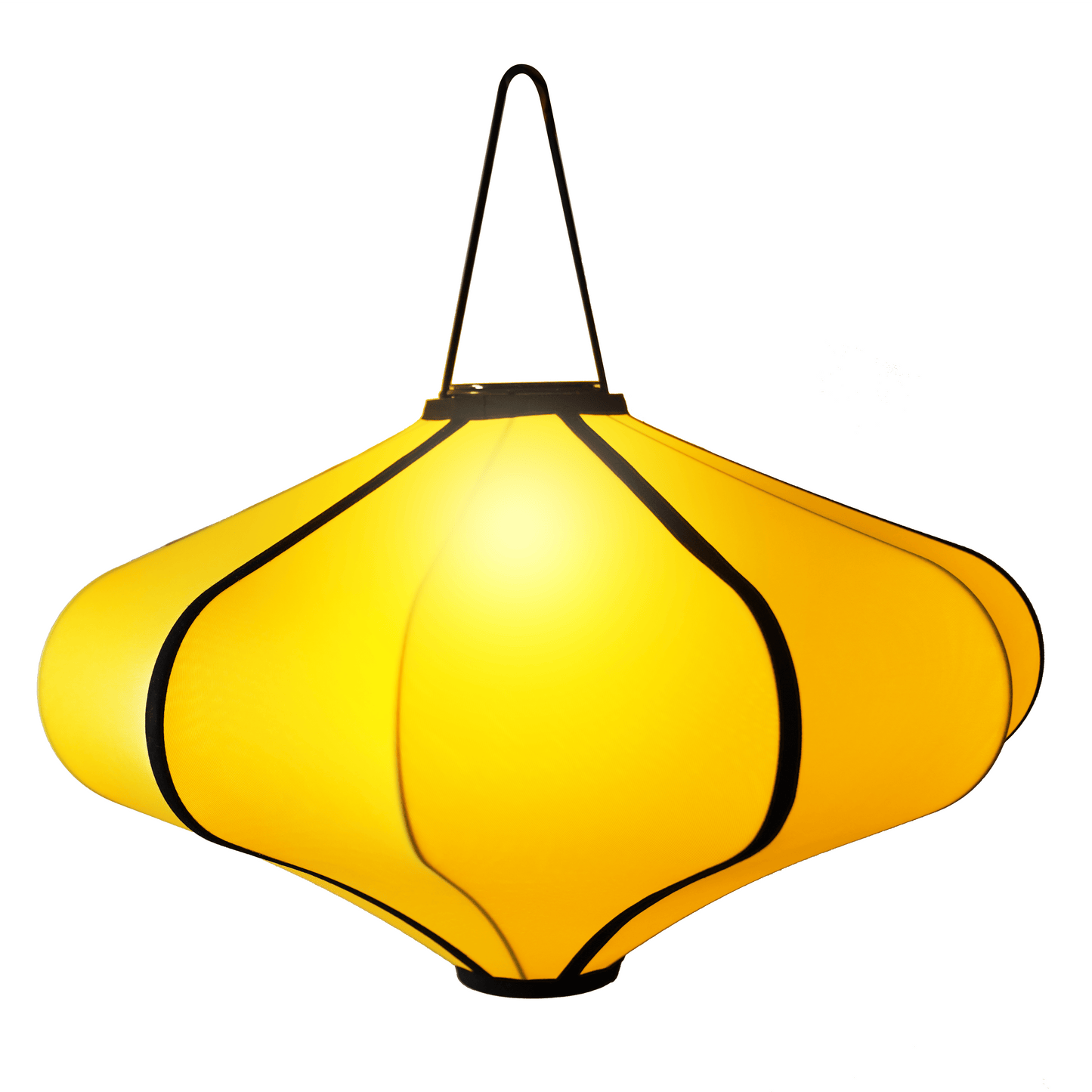 Comnox - Lumi Lamp Shade 60cm - Comfort & Elegant Sfeer - Draagbaar & Duurzaam - 60 cm Ø - Cream / Turquoise / Yellow