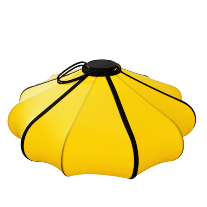 Comnox - Lumi Lamp Shade 60cm - Comfort & Elegant Sfeer - Draagbaar & Duurzaam - 60 cm Ø - Cream / Turquoise / Yellow