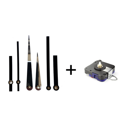 NeXtime Klokwijzers Set S met Silent Movement - Stille Beweging - 16 mm Aslengte