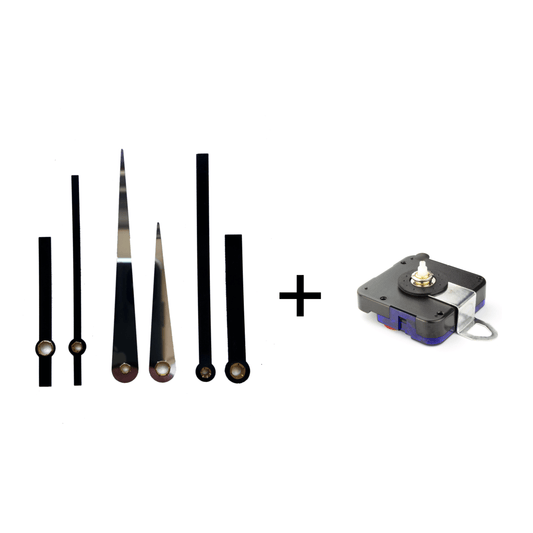 Comnox - NeXtime Klokwijzers Set S met Silent Movement - Stille Beweging - 16 mm Aslengte