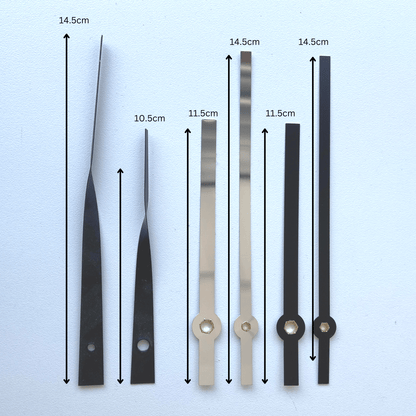 NeXtime Klokwijzers Set M met Silent Movement - Geruisloos - 16 mm aslengte