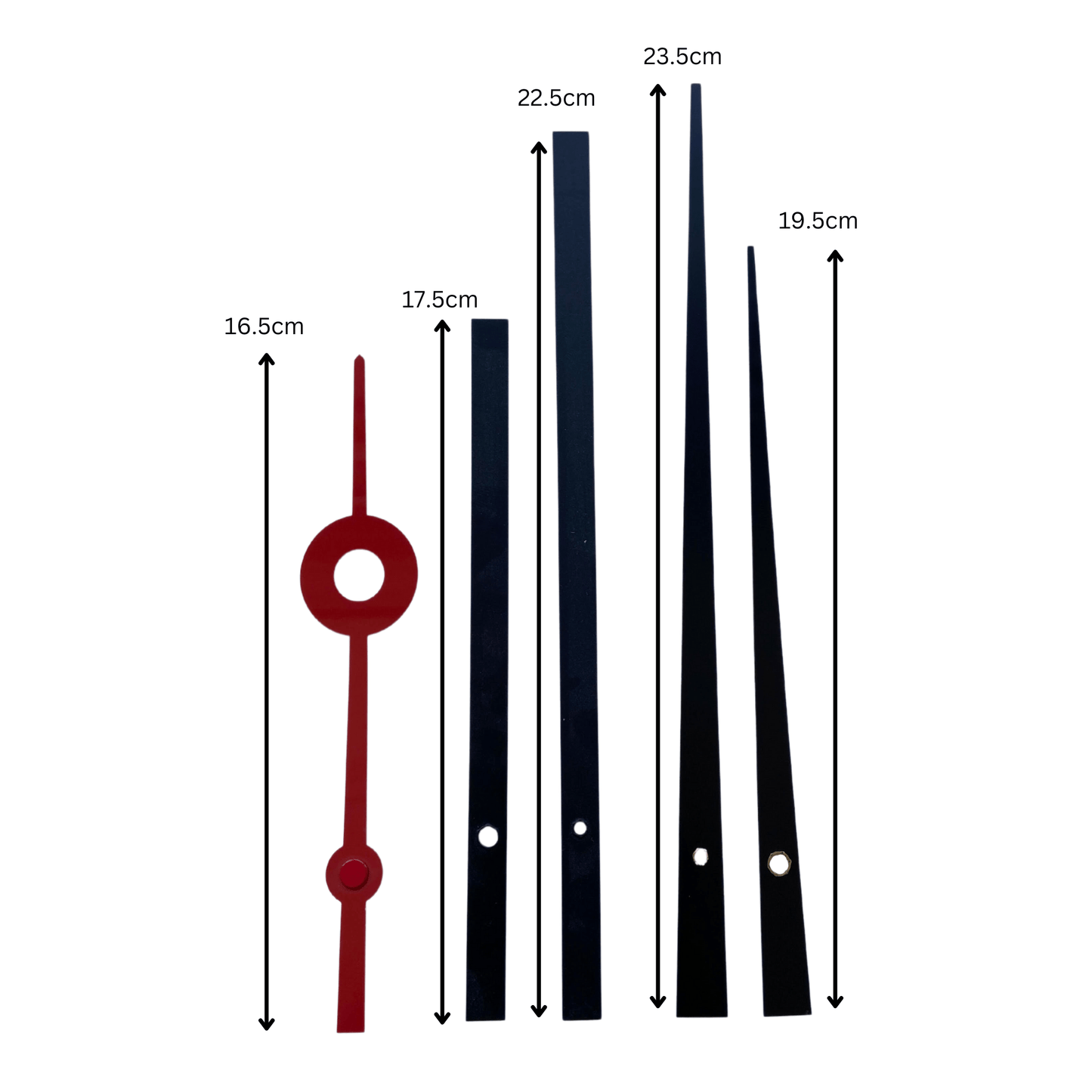 NeXtime Klokwijzers XL met Silent Movement - Stille loop - 16 mm aslengte