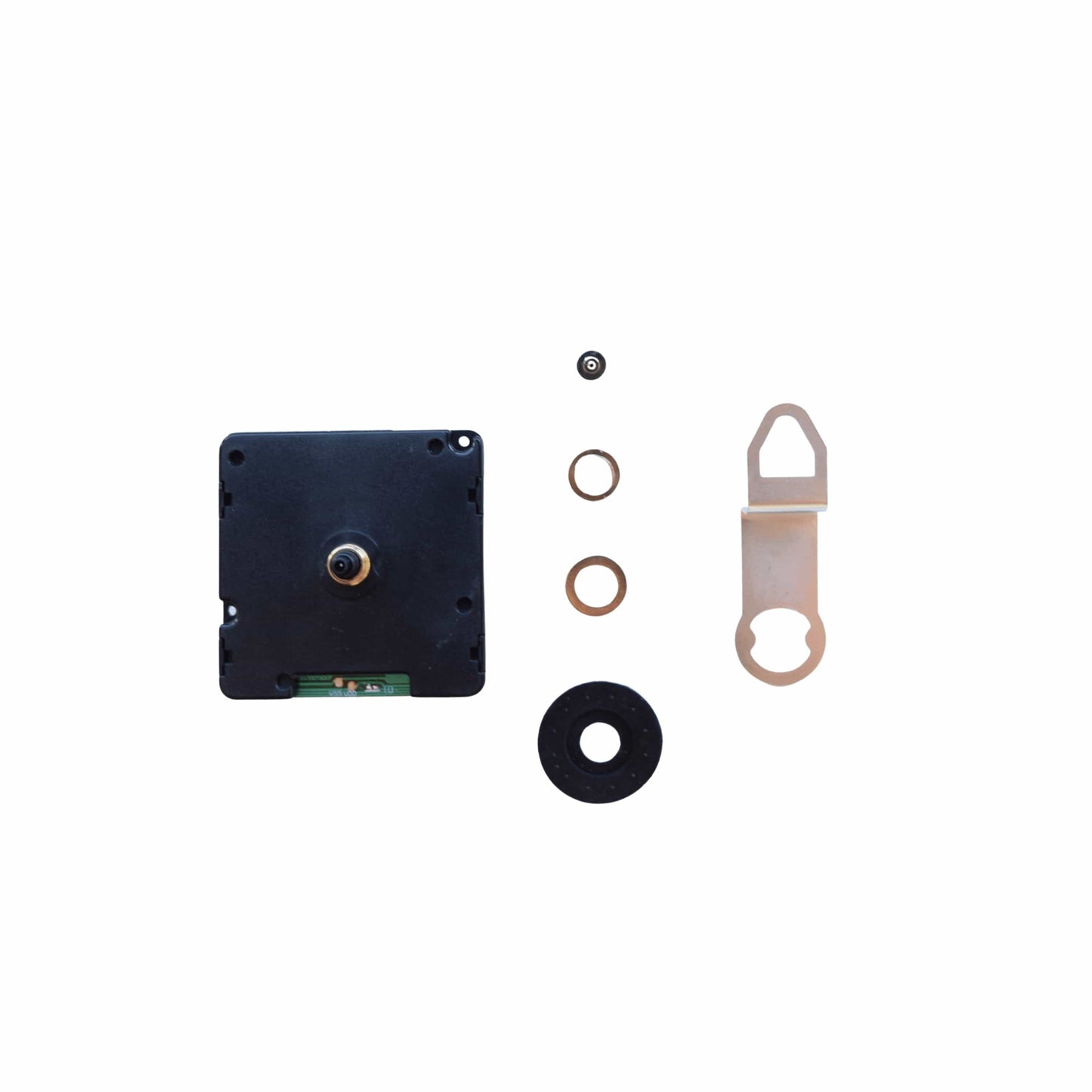Zwart plastic schakelaar met zilverkleurige knop en metalen bevestigingsplaat, geschikt voor elektronische apparaten. Compacte ontwerp voor gebruik in DIY-projecten en reparaties.