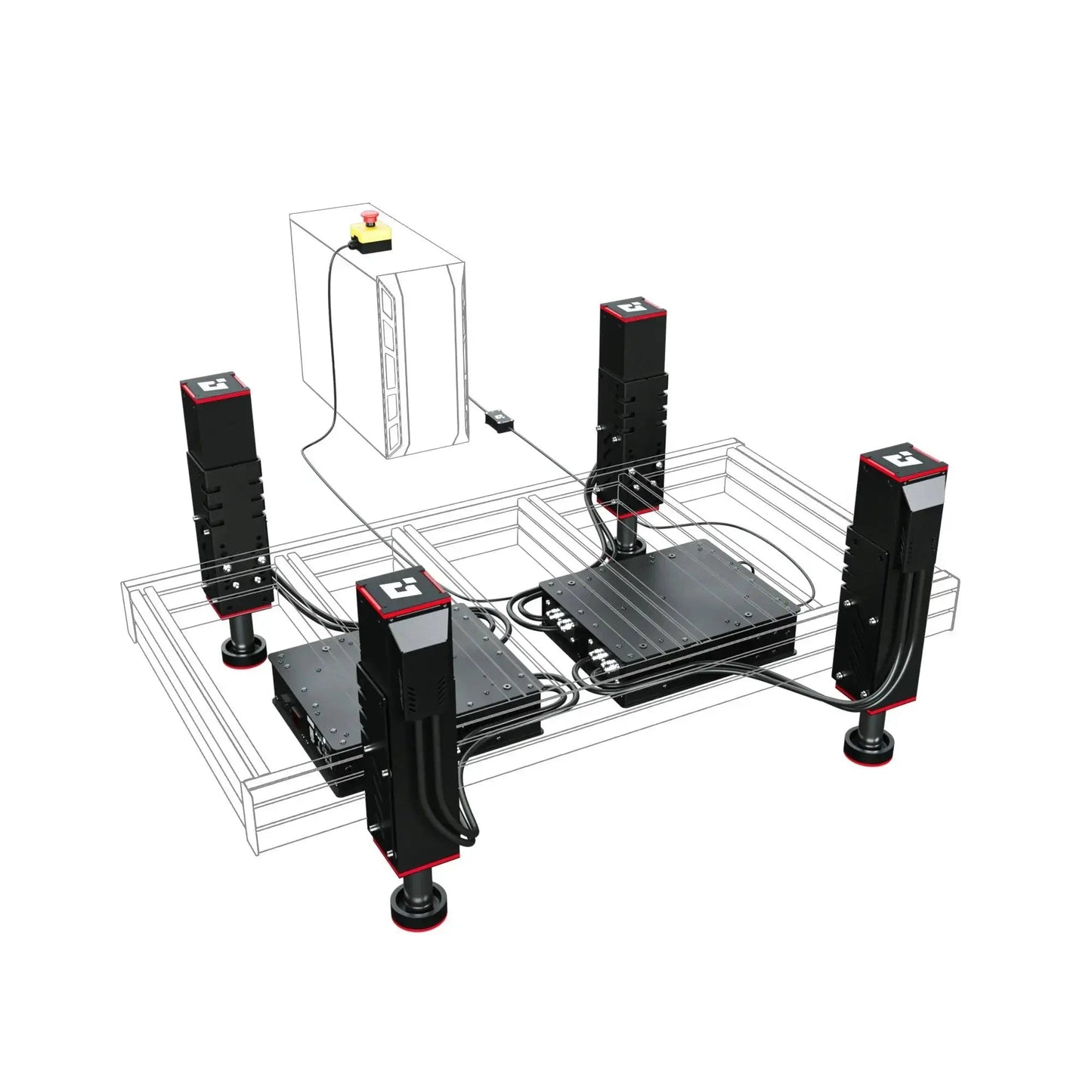 Qubic System QS-210-PL - Ultieme Sim Racing Realisme - 3-DOF Motion System