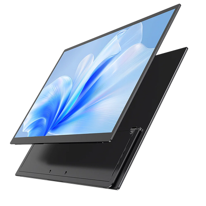 Een 22-inch 2K-monitor met 2560x1440 resolutie, 100% sRGB kleuraccuraatheid en 300Nit helderheid, uitgerust met HDR en een zwart frame, ideaal voor ga