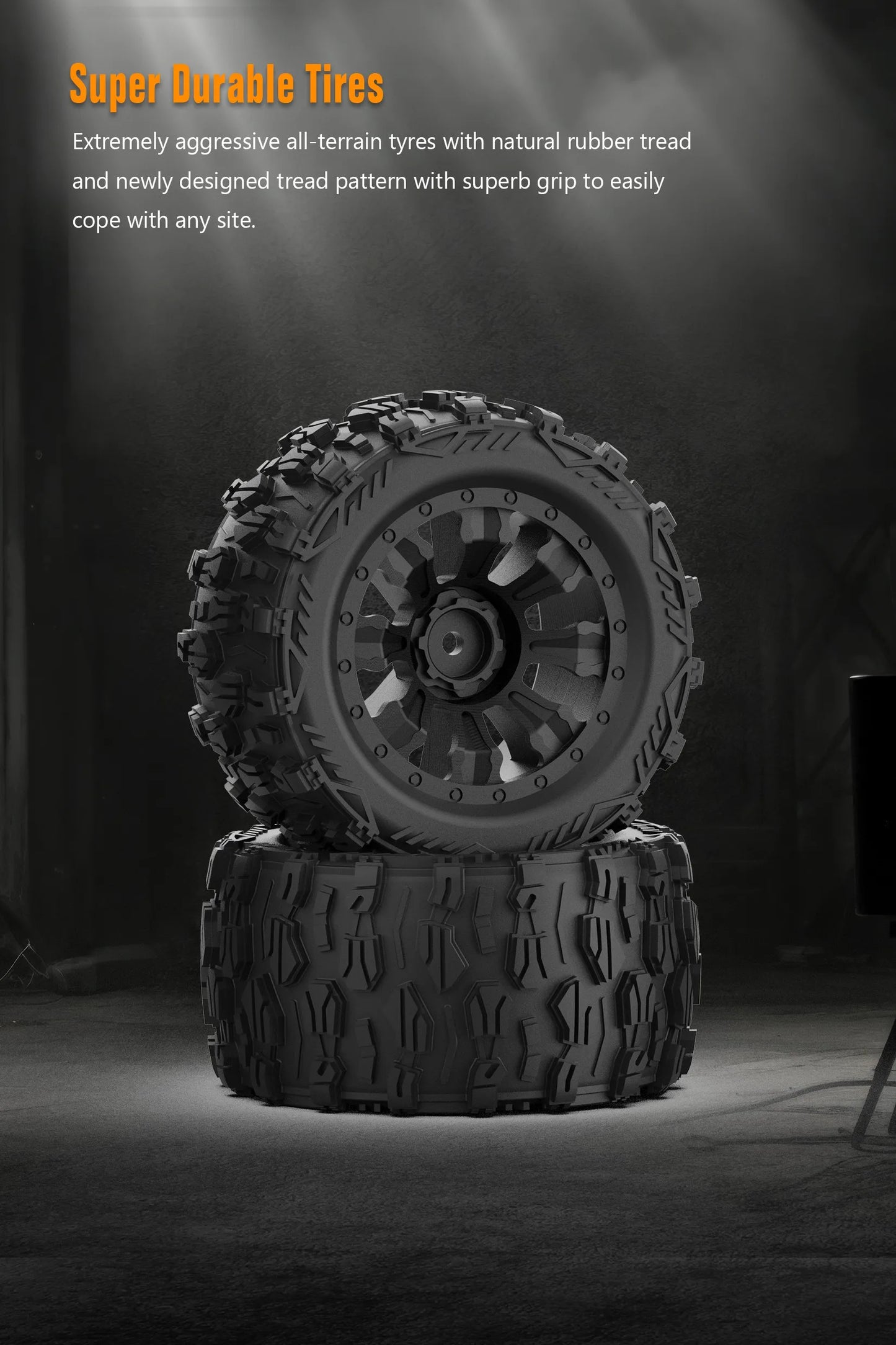 Blauwe JIUSI MT14R 1/14 RC-raceauto met zwarte banden en ‘STORM’- en ‘THUNDER’-afbeeldingen, geschikt voor speelgoedraces en buitenactiviteiten. Perfe