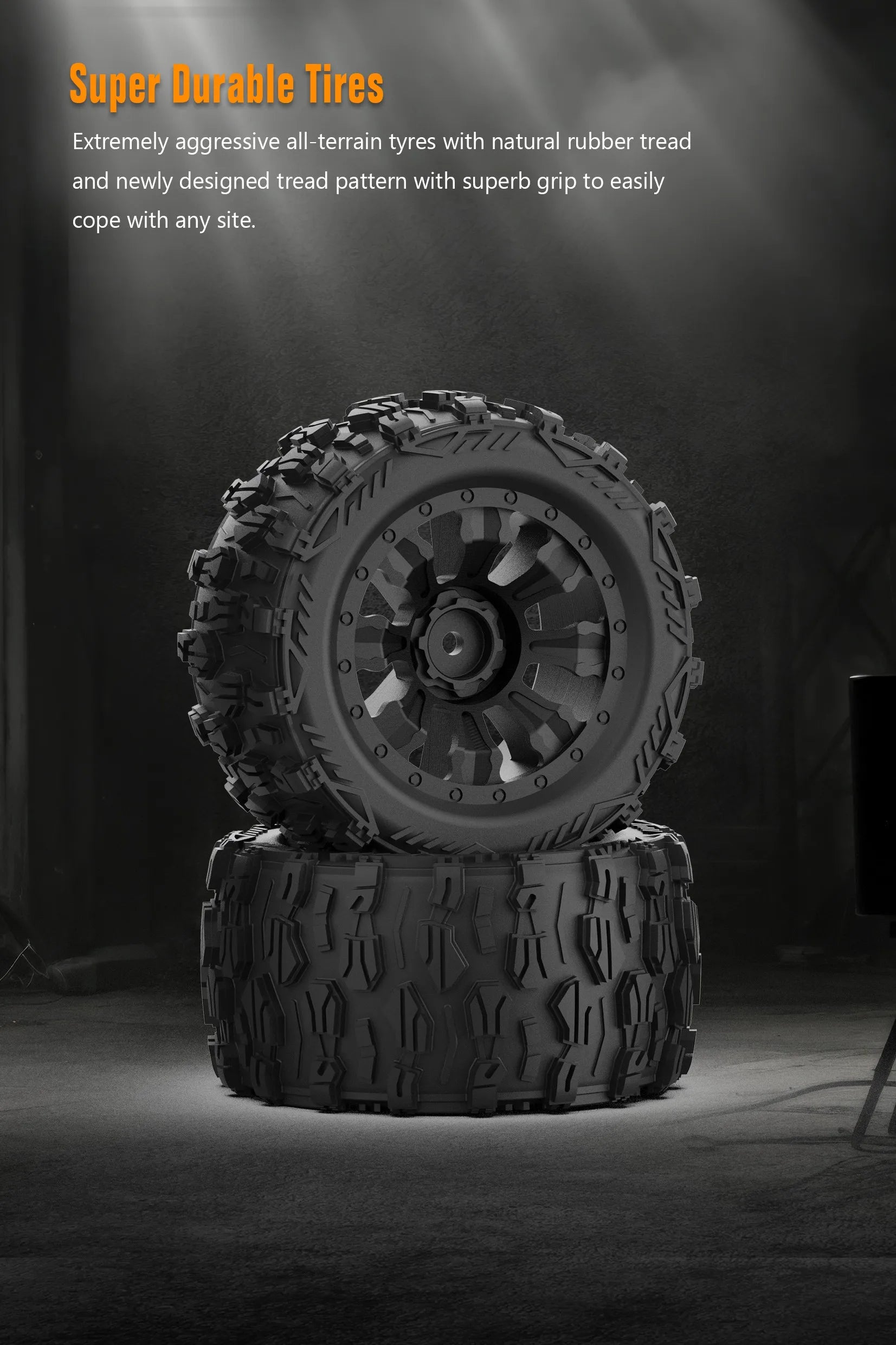 Blauwe JIUSI MT14R 1/14 RC-raceauto met zwarte banden en ‘STORM’- en ‘THUNDER’-afbeeldingen, geschikt voor speelgoedraces en buitenactiviteiten. Perfe