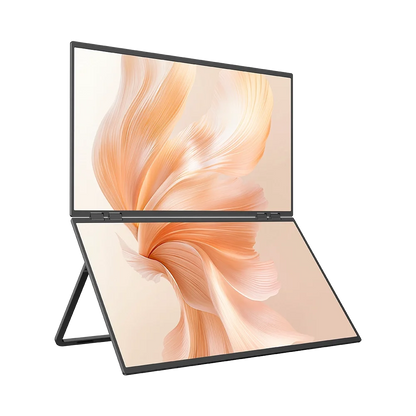 Een 23,8-inch en 43-inch dubbel scherm met 100Hz, HDR 1080P en 1,5ms respons, geschikt voor gaming en creatieve werkzaamheden op Windows en Mac OS. - 