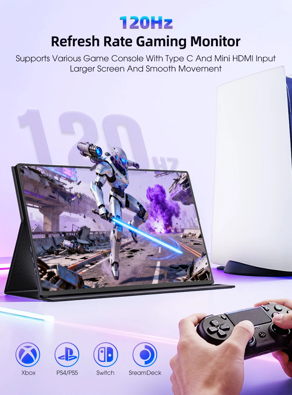 Een 16-inch QLED-scherm met 2.5K resolutie en 120Hz, uitgerust met een QLED-display voor scherpe gaming-afbeeldingen en een 16:10-aspectverhouding, pe