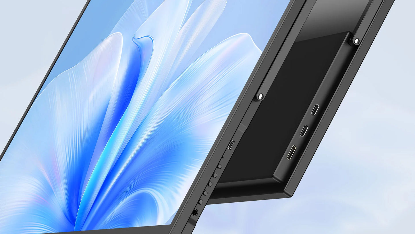 Een 22-inch 2K-monitor met 2560x1440 resolutie, 100% sRGB kleuraccuraatheid en 300Nit helderheid, uitgerust met HDR en een zwart frame, ideaal voor ga