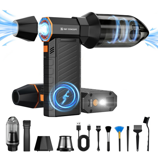 Comnox - Magnetische Luchtblazer - Krachtige 300000 RPM - LED Verlichting - USB Opladen - 2-in-1 Blazer & Zuiger