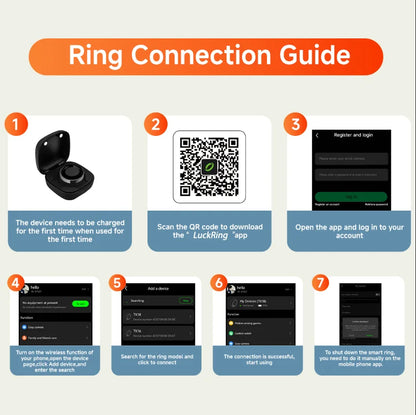 Een slimme ring in zilver, zwart en goud, met zichtbare elektronica en sensoren, geschikt voor sportieve activiteiten en waterdichte gebruik. Ideaal voor fitness-tracking en afstandsbediening van de camera. - Foto 10