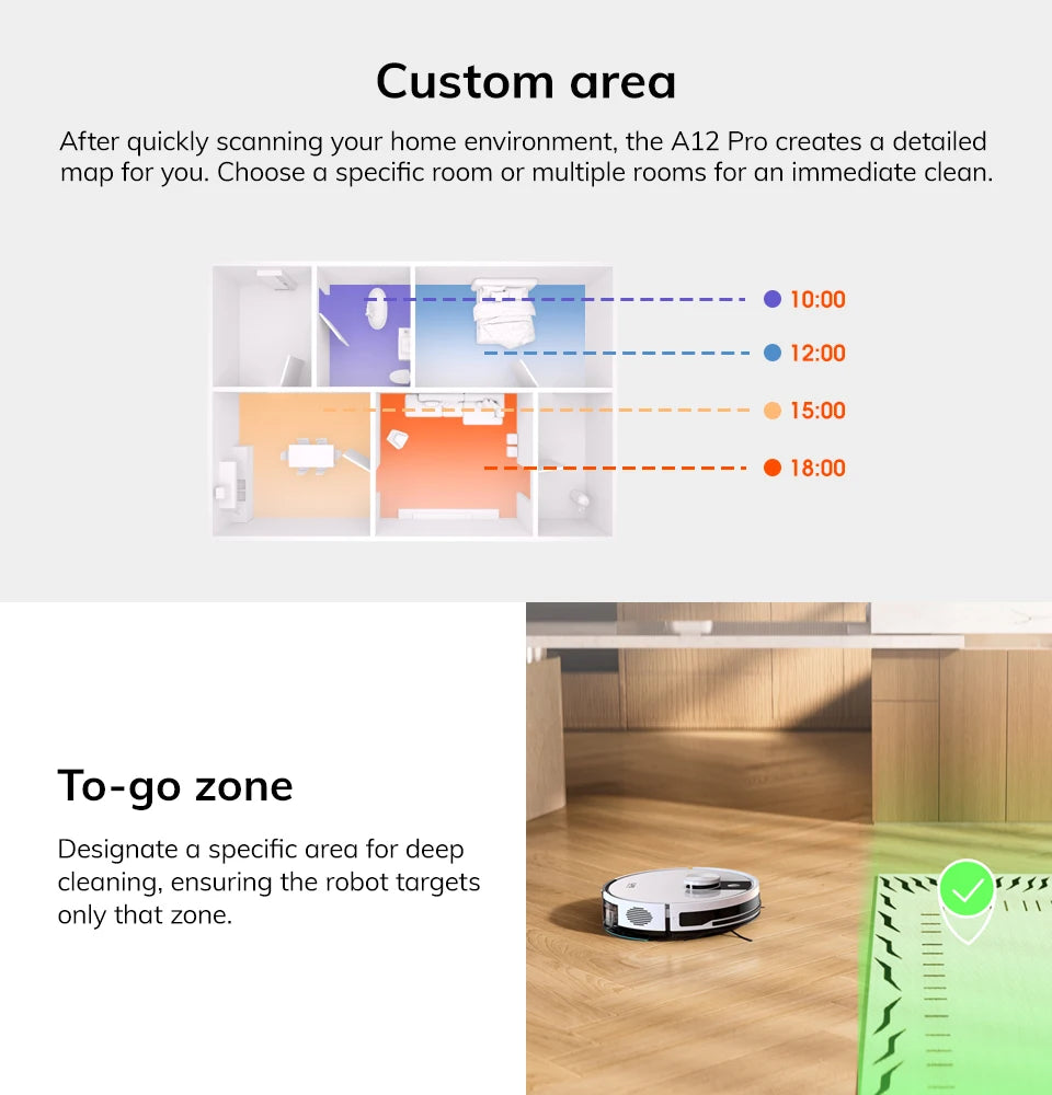De witte ILIFE robotstofzuiger met zwart accent en bijbehorende oplader, klaar voor slimme stofzuiging via app. Ideaal voor automatische huishoudelijk