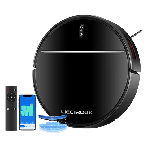 Comnox - LIECTROUX M7S PRO Robot Stofzuiger - Efficiënte en slimme stofzuiging voor tapijt, harde vloer & huisdierhaar - 4KPa Zuigkracht - Smart Mapping