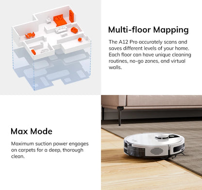 De witte ILIFE robotstofzuiger met zwart accent en bijbehorende oplader, klaar voor slimme stofzuiging via app. Perfect voor dagelijkse huishoudelijke