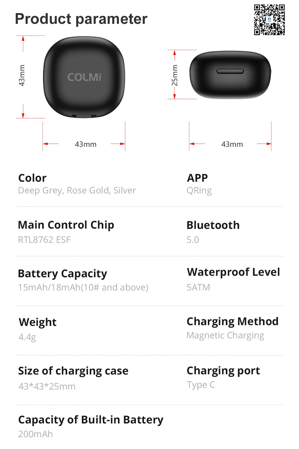 Een gouden smart ring met glinsterende textuur ligt in een zwarte houder, naast een zwarte variant met zichtbare technische componenten, geschikt voor dagelijks gebruik en technologie-geïnteresseerde gebruikers. - Foto 27