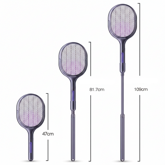 Comnox - Telescopische elektrische muggenverjager & UV-lamp - Veilig, bescherming - Uittrekbaar tot 109 cm - Wandmontage zonder opening - muggenkiller