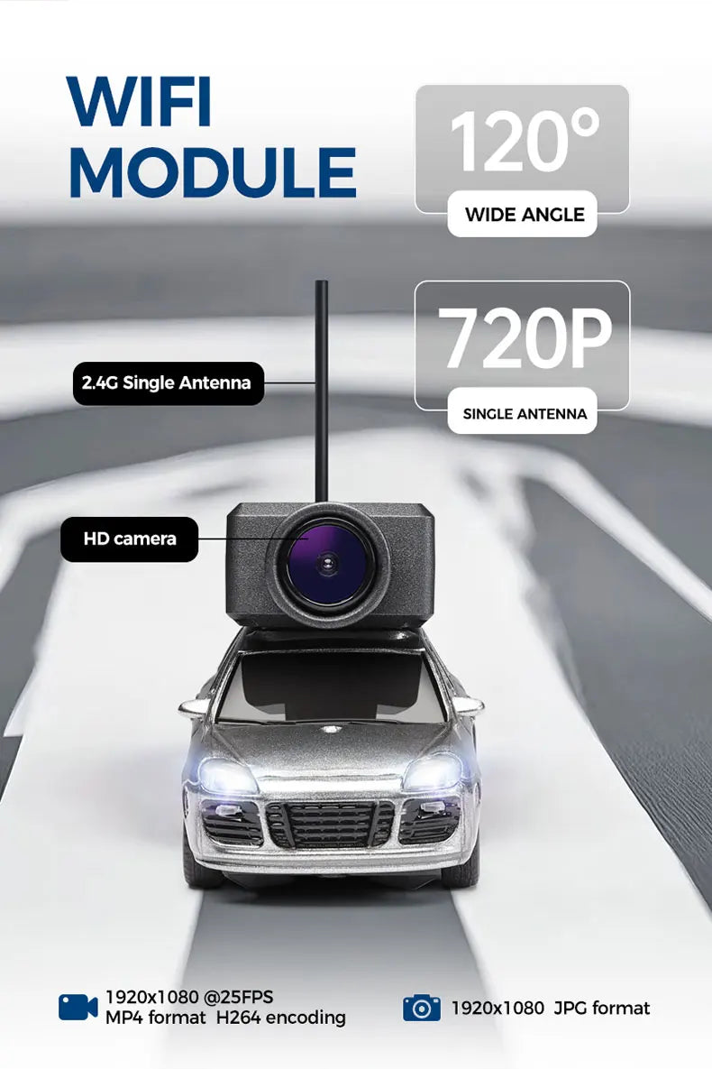 Zilveren, gele en roze 1/64 schaalmodelauto’s met zwarte camera’s en antennes op het dak, geschikt voor speelgoed- en collectie-gebruik. Perfect voor 