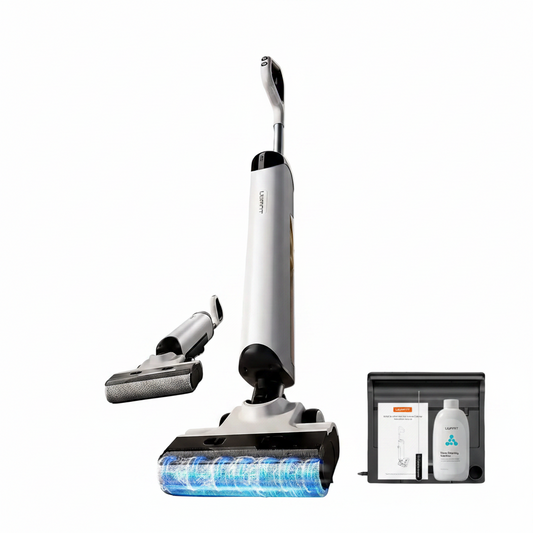 Comnox - UWANT D500 - Nat‑droogstofzuiger met krachtige 17 000 Pa zuigkracht en AI‑zelfreiniging – 180° lay‑flat draadloze dweil – 65°C steldroging – geurpreventie