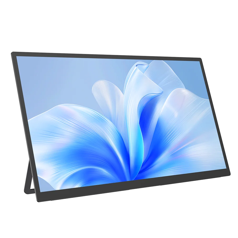 Een 22-inch 2K-monitor met 2560x1440 resolutie, 100% sRGB kleuraccuraatheid en 300Nit helderheid, uitgerust met HDR en een zwart frame, ideaal voor ga