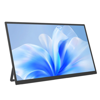 Een 22-inch 2K-monitor met 2560x1440 resolutie, 100% sRGB kleuraccuraatheid en 300Nit helderheid, uitgerust met HDR en een zwart frame, ideaal voor ga