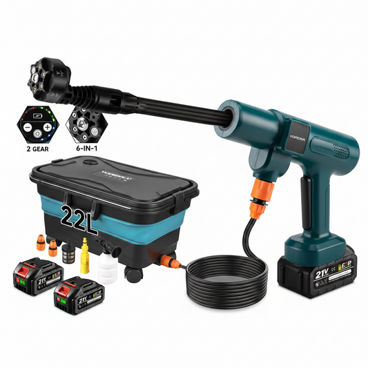 Comnox - YOFIDRA 200Bar Borstelloze Hogedrukreiniger - Krachtige reiniging zonder kabel - 200 BAR - 3500 W - Elektrisch