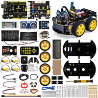 Comnox - Keyestudio 4WD Multi BT Smart Car voor Arduino Kit Robot Geüpgradede V2.0 - Veelfuncties – Gebruiksvriendelijk – 5V – Bluetooth