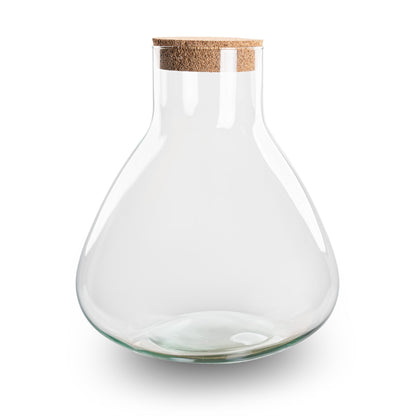 Terrarium bottle 'Sammie' with cork - Closed terrarium Ø 22.5 cm ↑ 27 cm
