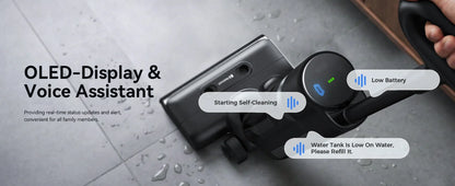 De Redkey W13SE waterdichte stofzuiger met HEPA-filter en LED-display, geschikt voor zowel nat als droog schoonmaken van vloeren en meubels. - Foto 9