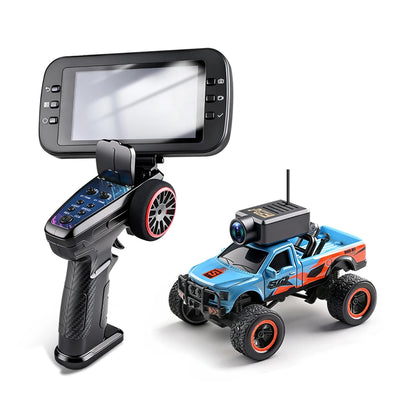 Rode 1:64 schaal RC off-road pick-up met camera en VR-bril ondersteuning, geschikt voor speelgoed en avontuurlijke terreinverkenning met app-besturing