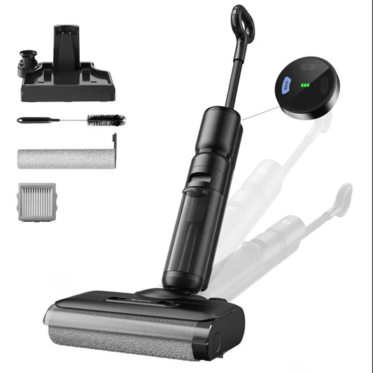 De Redkey W13SE waterdichte stofzuiger met HEPA-filter en LED-display, geschikt voor zowel nat als droog schoonmaken van vloeren en meubels. - Foto 3