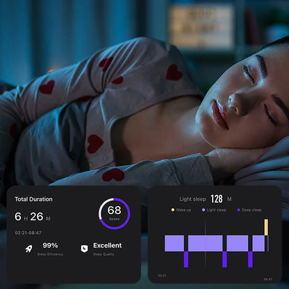 Zwart COLMi slimme ring met glanzend metaal en zichtbare LED’s, geïntegreerd met een compacte oplader voor dagelijks gebruik. Perfect voor technologie- en wellnessliefhebbers. - Foto 4