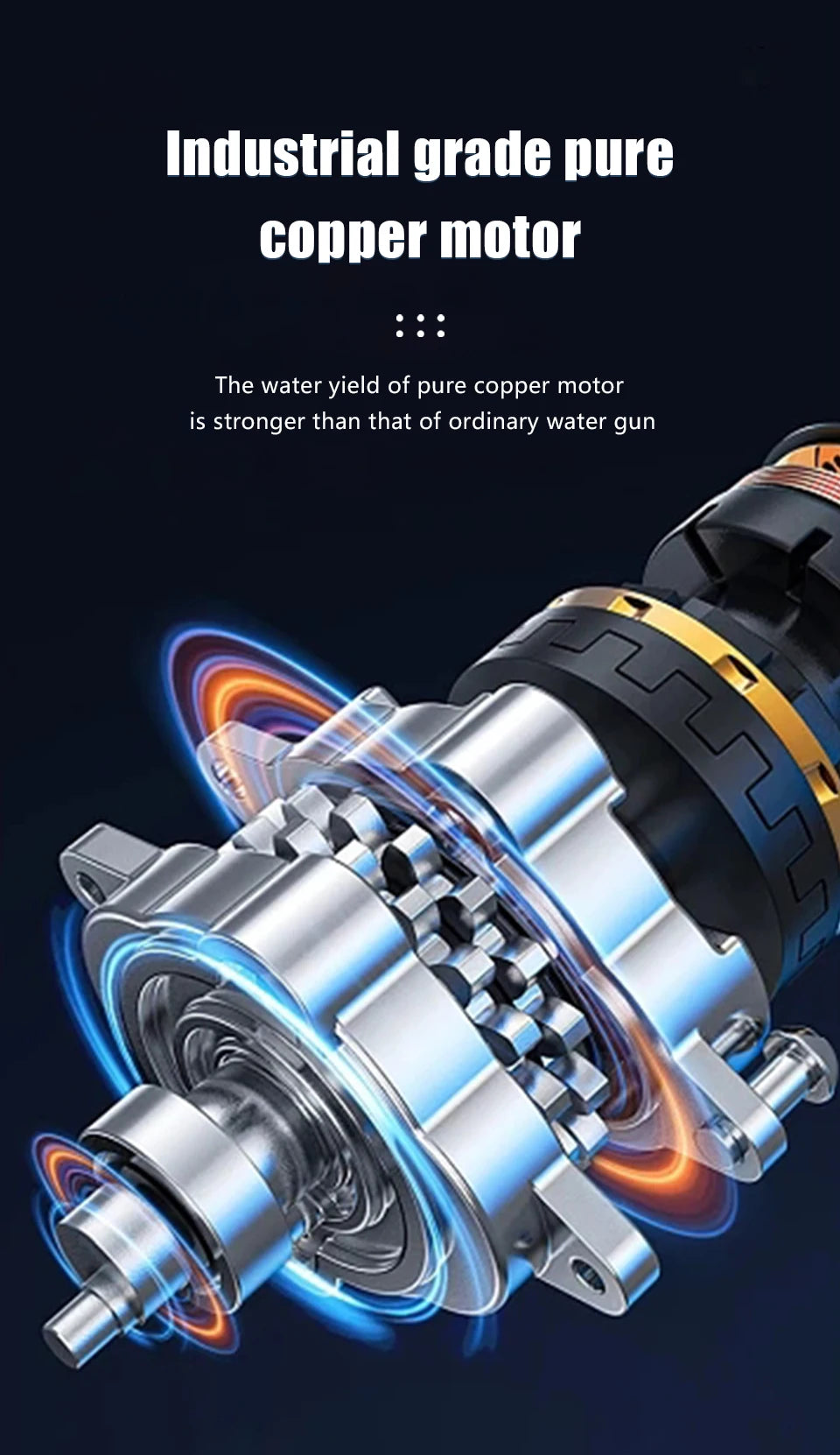 De Kamolee high pressure car wash gun met 388V Li-ion accu, zwart met rode accenten, staat naast haar open koffer met accessoires, klaar voor gebruik 