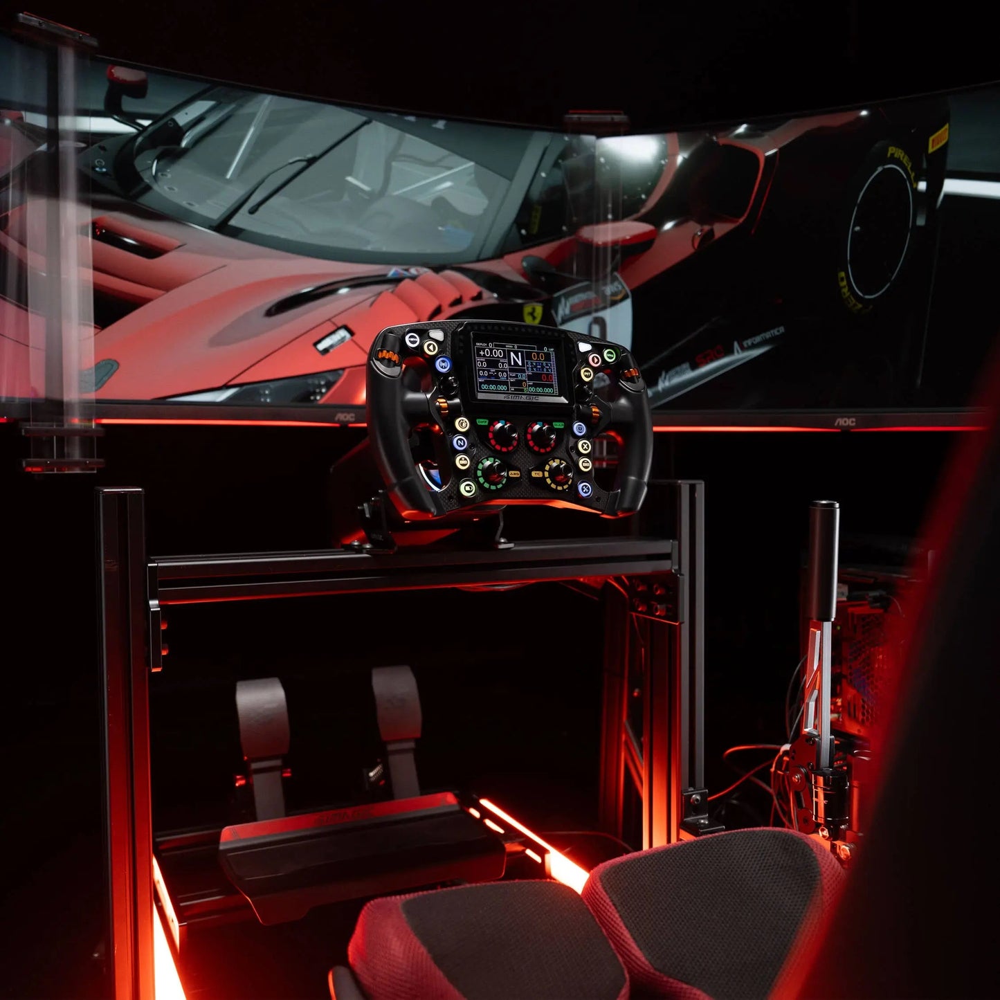 Simagic Zeus Formula + MagicDash 4 Bundle - Sim Racing Set - Carbon en Aluminium