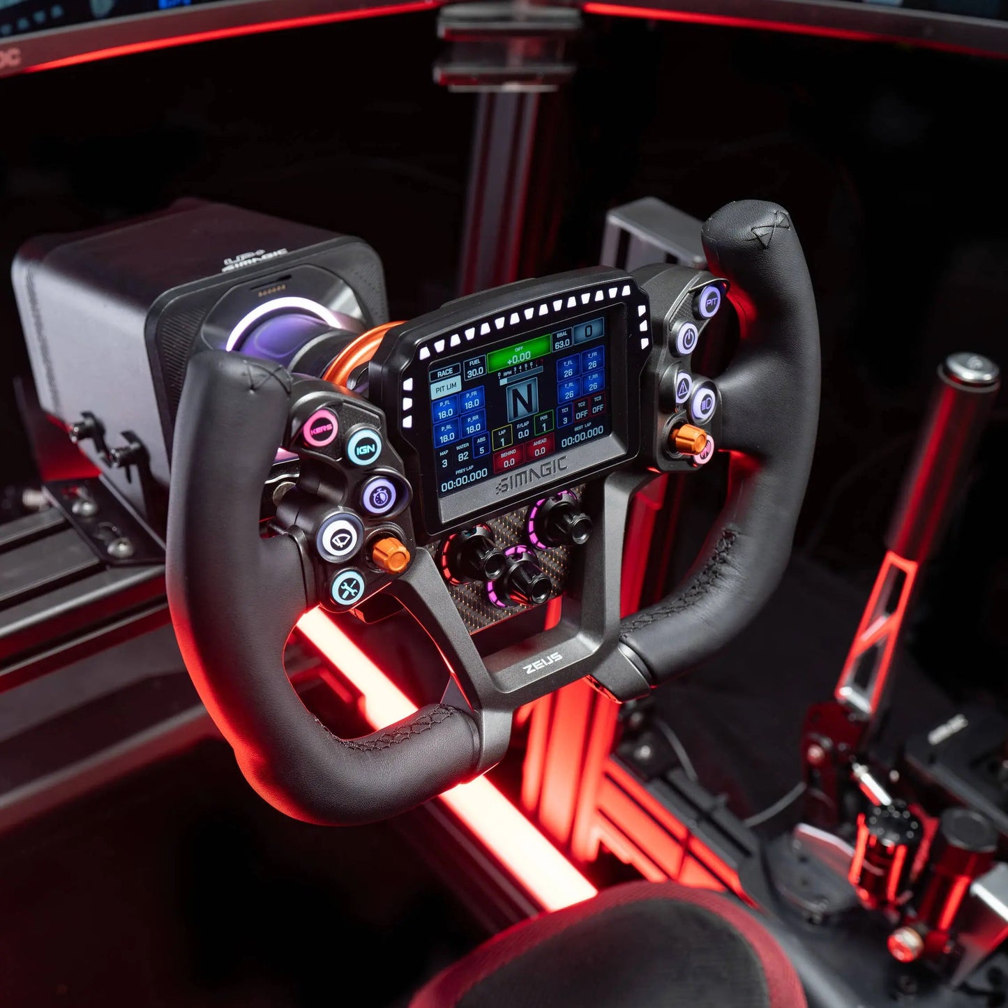 Simagic Zeus GT + MagicDash 4 Bundle - Professionele Telemetry Setup - 300mm Stuurwiel